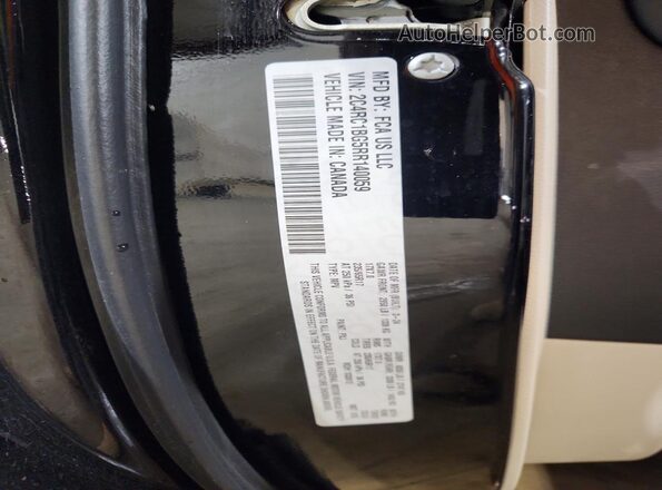 2C4RC1BG5RR140059 2024 CHRYSLER PACIFICA Black Widok naklejki z numerem VIN