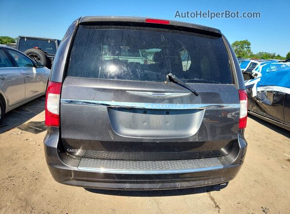 2C4RC1BG7GR133840 2016 CHRYSLER TOWN Charcoal Вид ззаду