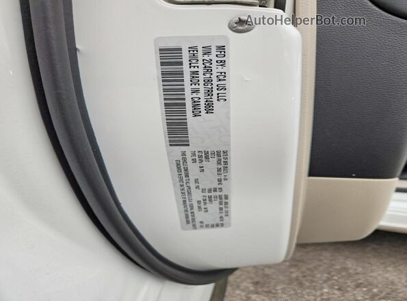 2C4RC1BG7RR149684 2024 CHRYSLER PACIFICA White Widok naklejki z numerem VIN
