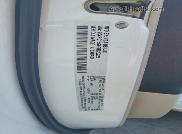 2C4RC1BG8PR620223 2023 CHRYSLER PACIFICA White VIN կոդի պիտակի տեսք