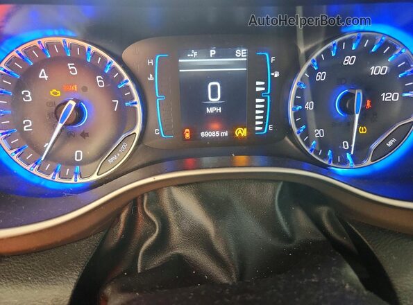 2C4RC1BG9HR705279 2017 CHRYSLER PACIFICA Gray Սարքավորումների վահանակի տեսք