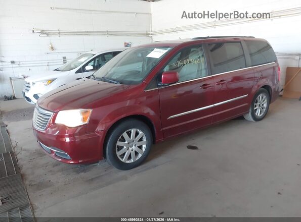 2C4RC1BGXGR300062 2016 CHRYSLER TOWN & COUNTRY Red წინა მარცხენა ხედი სამი მეოთხედიდან