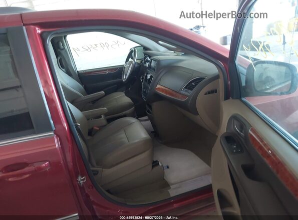2C4RC1BGXGR300062 2016 CHRYSLER TOWN & COUNTRY Red წინა სალონის ხედი