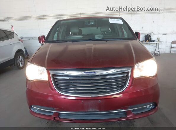 2C4RC1BGXGR300062 2016 CHRYSLER TOWN & COUNTRY Red ხელსაწყოთა პანელის ხედი
