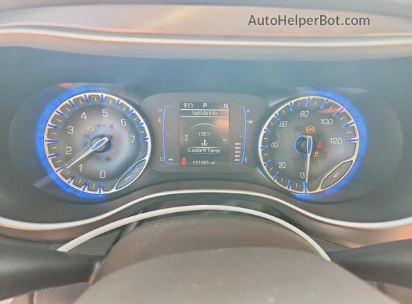 2C4RC1BGXJR309674 2018 CHRYSLER PACIFICA Синий Вид щитка приборов
