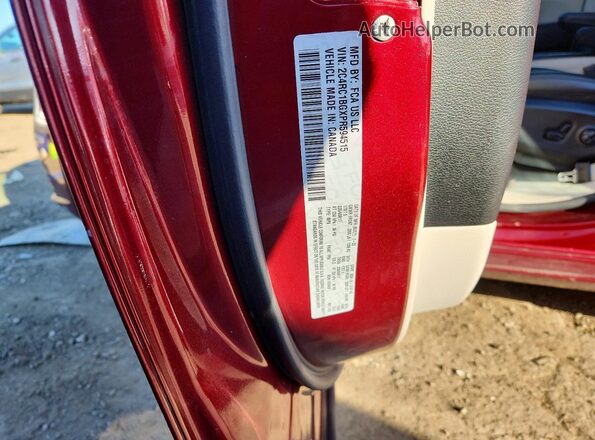 2C4RC1BGXPR594515 2023 CHRYSLER PACIFICA Burgundy VIN կոդի պիտակի տեսք