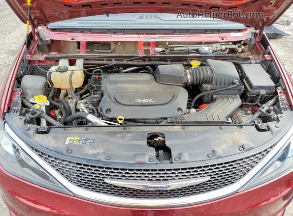 2C4RC1CG7HR610086 2017 CHRYSLER PACIFICA Burgundy Widok komory silnika