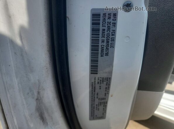 2C4RC1DG6MR545790 2021 CHRYSLER VOYAGER White Widok naklejki z numerem VIN