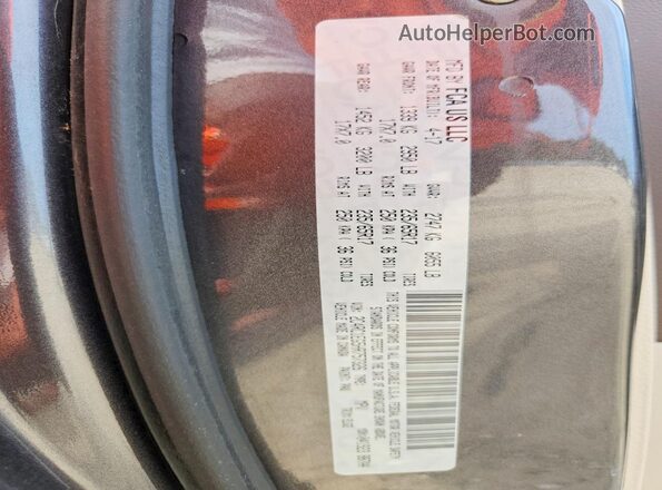 2C4RC1EG5HR757326 2017 CHRYSLER PACIFICA Gray Widok wnętrza 360 stopni