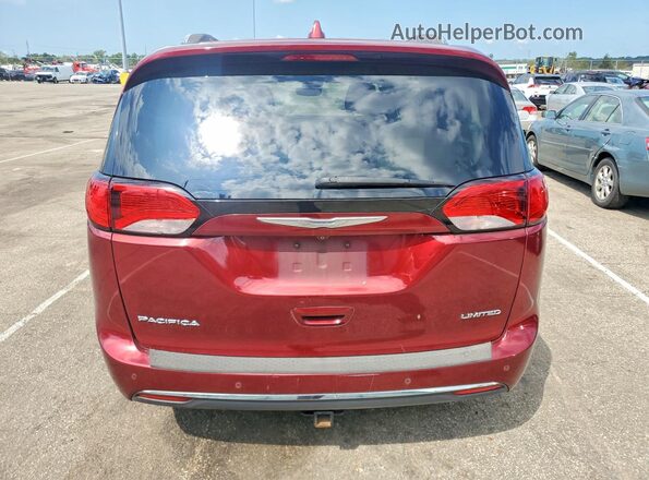 2C4RC1GG1HR620574 2017 CHRYSLER PACIFICA Burgundy Հետևի տեսք