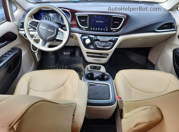 2C4RC1GG1HR620574 2017 CHRYSLER PACIFICA Burgundy Առջևի վահանակի տեսք