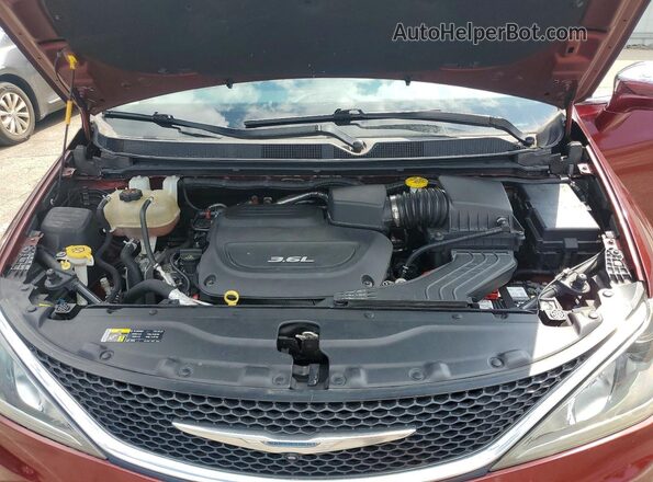 2C4RC1GG1HR620574 2017 CHRYSLER PACIFICA Burgundy Շարժիչի բաժամունքի տեսք
