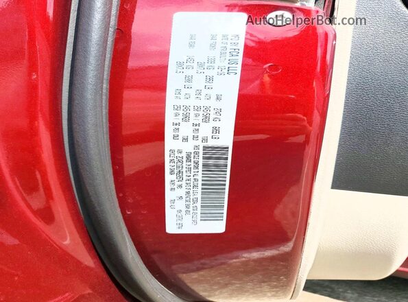 2C4RC1GG1HR620574 2017 CHRYSLER PACIFICA Burgundy VIN կոդի պիտակի տեսք