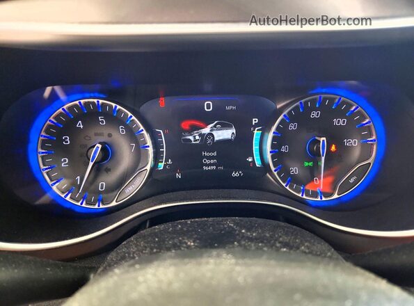 2C4RC1GG3HR695471 2017 CHRYSLER PACIFICA White Instrument cluster view