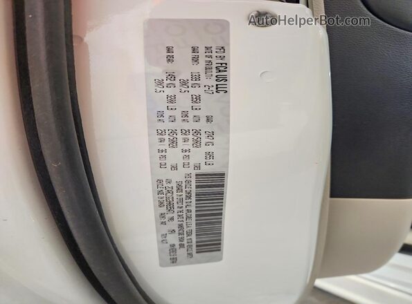 2C4RC1GG3HR695471 2017 CHRYSLER PACIFICA White VIN sticker view