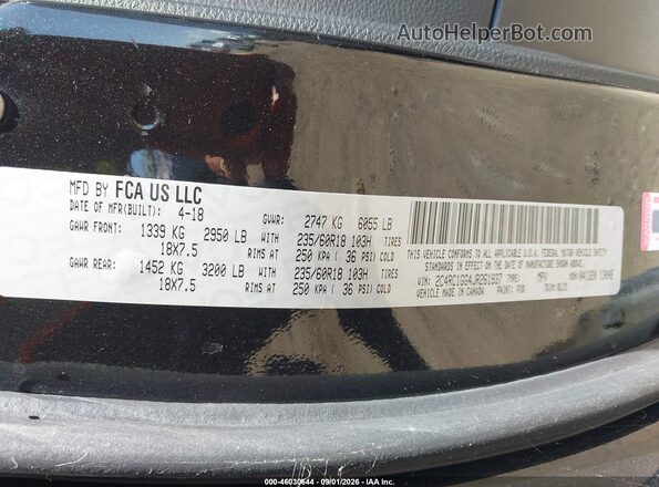 2C4RC1GG4JR261937 2018 CHRYSLER PACIFICA Черный Вид подкапотного пространства