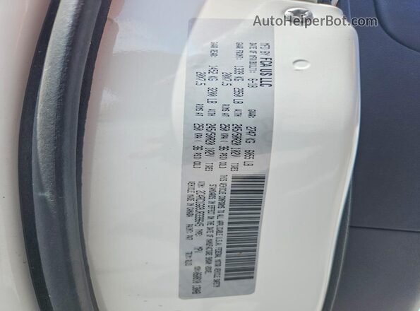 2C4RC1GG9JR339645 2018 CHRYSLER PACIFICA White VIN კოდის სტიკერის ხედი