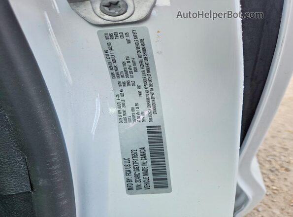 2C4RC1GGXTR176572 2026 CHRYSLER PACIFICA White VIN sticker view