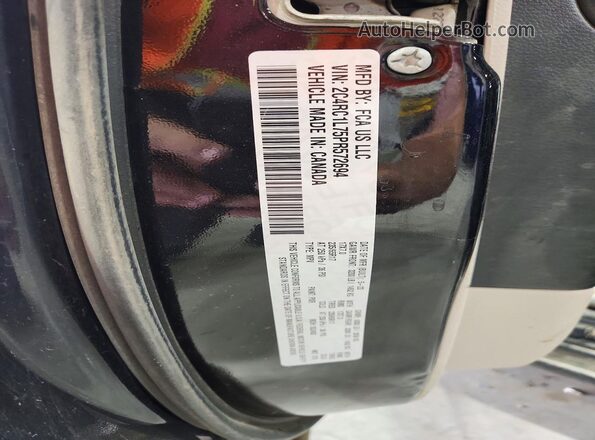 2C4RC1L75PR572694 2023 CHRYSLER PACIFICA Black Vista de la etiqueta del VIN