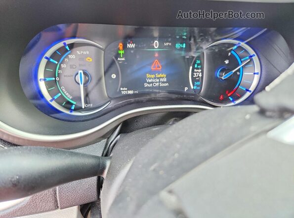 2C4RC1L78NR126701 2022 CHRYSLER PACIFICA Gray Instrument cluster view