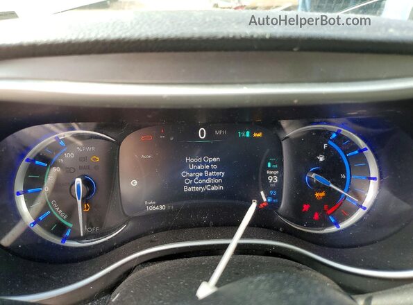 2C4RC1L79MR581281 2021 CHRYSLER PACIFICA Gray Instrument cluster view