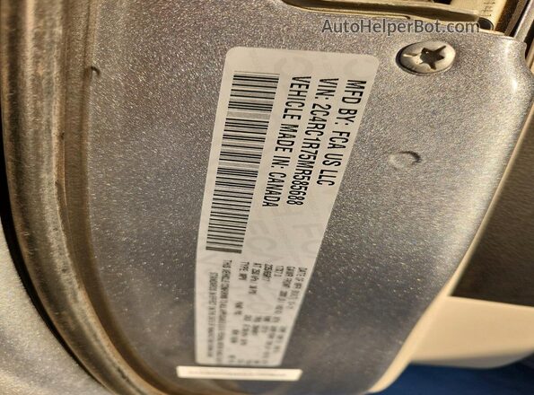 2C4RC1R75MR585688 2021 CHRYSLER PACIFICA Silver VIN კოდის სტიკერის ხედი