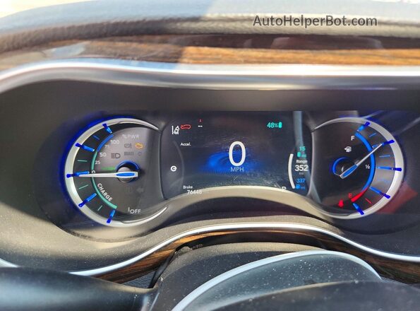 2C4RC1S7XMR514013 2021 CHRYSLER PACIFICA Gray Instrument cluster view