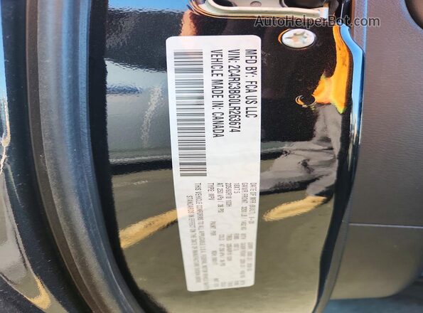 2C4RC3BG0LR263674 2020 CHRYSLER PACIFICA Black Widok naklejki z numerem VIN