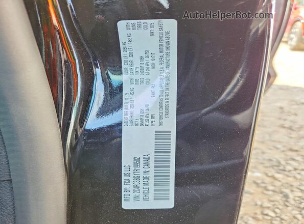 2C4RC3BG1TR199502 2026 CHRYSLER PACIFICA Black VIN sticker view