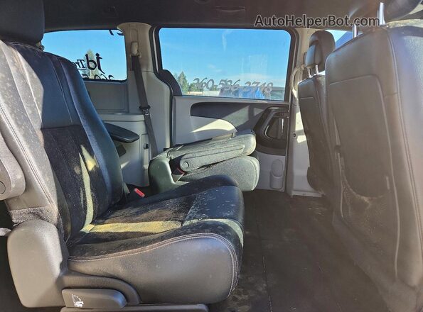2C4RDGCG0HR863881 2017 DODGE GRAND Silver Սալոնի հետևի տեսք
