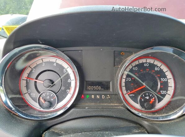2C4RDGCG0JR240637 2018 DODGE GRAND Burgundy Vista del cuadro de instrumentos