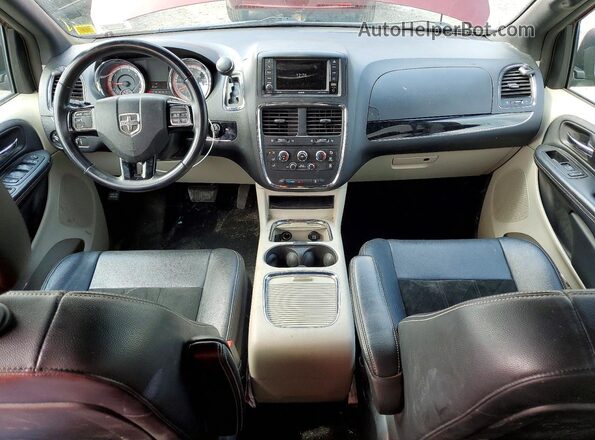 2C4RDGCG0JR240637 2018 DODGE GRAND Burgundy Vista del salpicadero