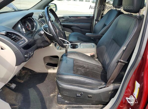 2C4RDGCG0JR240637 2018 DODGE GRAND Burgundy Vista interior delantera
