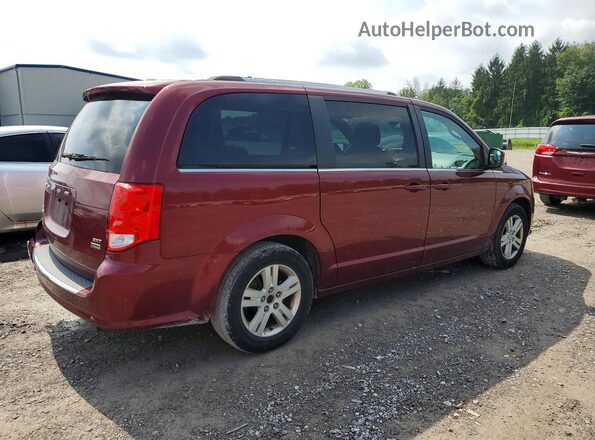2C4RDGCG0JR240637 2018 DODGE GRAND Burgundy Trasero derecho