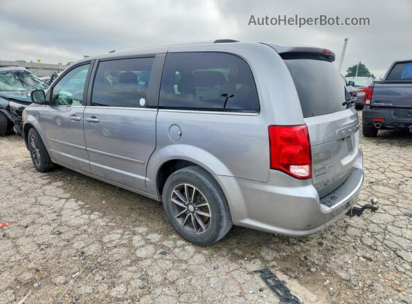 2C4RDGCG1HR696124 2017 DODGE GRAND Silver Trasero izquierdo