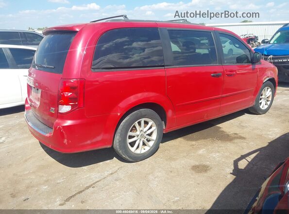 2C4RDGCG2GR202951 2016 DODGE GRAND CARAVAN Red უკანა მარჯვენა