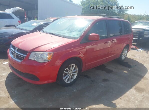 2C4RDGCG2GR202951 2016 DODGE GRAND CARAVAN Red წინა მარცხენა ხედი სამი მეოთხედიდან