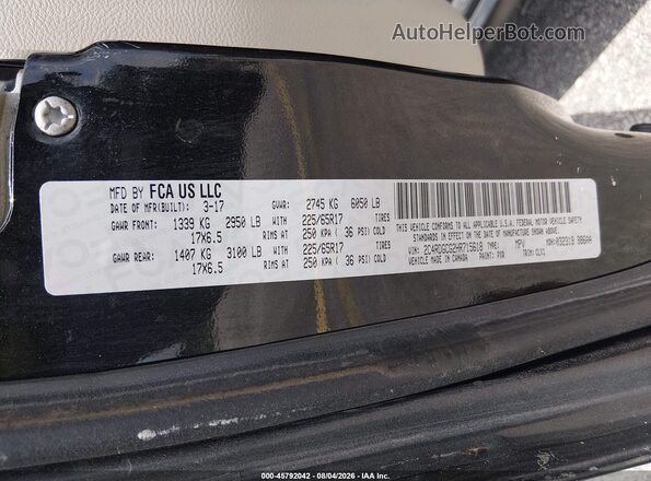 2C4RDGCG2HR715618 2017 DODGE GRAND CARAVAN Gray Widok komory silnika