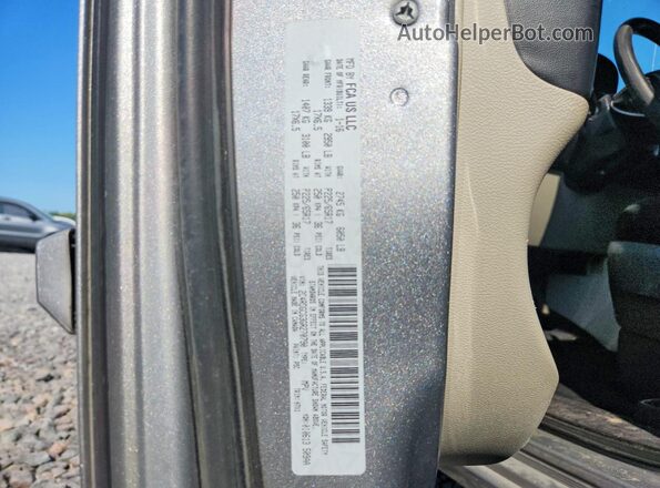 2C4RDGCG3GR270790 2016 DODGE GRAND Silver VIN կոդի պիտակի տեսք