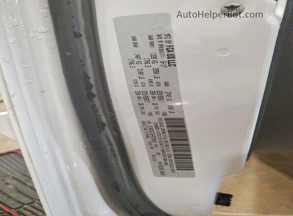 2C4RDGCG3HR793910 2017 DODGE GRAND White Vista de la etiqueta del VIN
