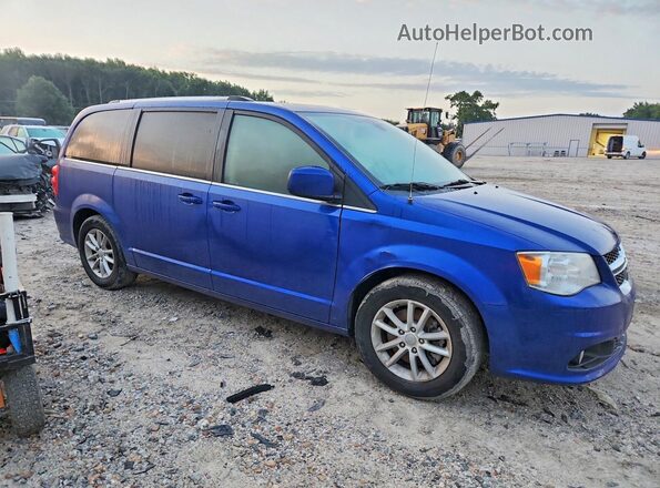 2C4RDGCG4LR170191 2020 DODGE GRAND Синий Передняя правая четверть