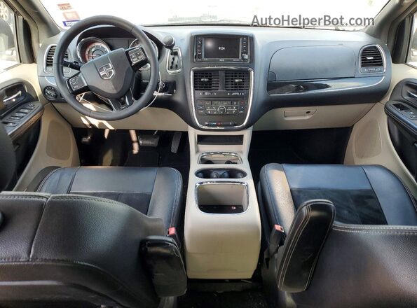 2C4RDGCG7HR662267 2017 DODGE GRAND Gray Dashboard view