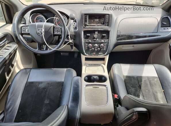 2C4RDGCG9HR848490 2017 DODGE GRAND Black Առջևի վահանակի տեսք