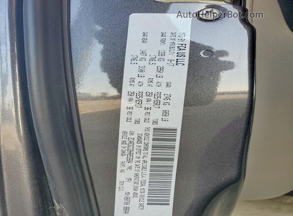 2C4RDGCG9HR852684 2017 DODGE GRAND Gray Vista de la etiqueta del VIN
