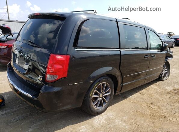 2C4RDGCGXHR696977 2017 DODGE GRAND Black უკანა მარჯვენა