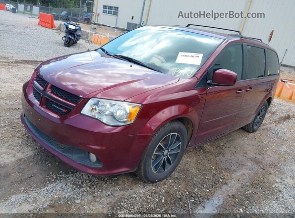 2C4RDGEG2HR672623 2017 DODGE GRAND CARAVAN Maroon Առջևի ձախ երեք քառորդ տեսարան