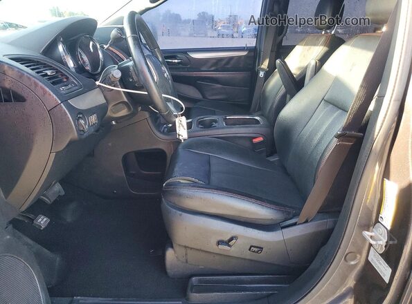 2C4RDGEG7HR545785 2017 DODGE GRAND Gray Widok wnętrza z przodu