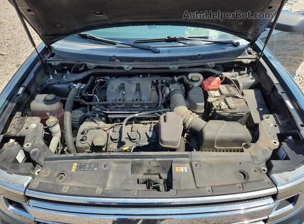2FMGK5B80GBA07267 2016 FORD FLEX Turquoise Vista del compartimento del motor