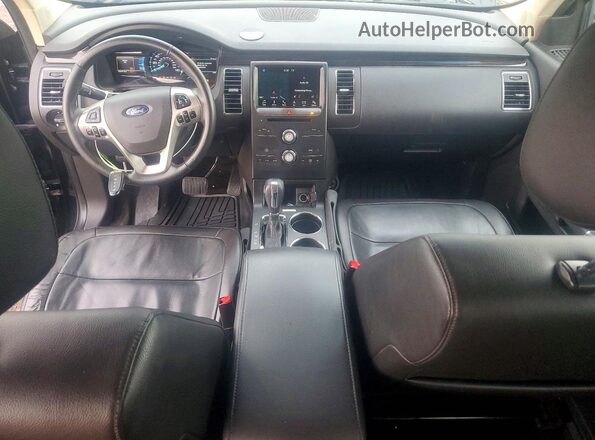 2FMGK5C80HBA07866 2017 FORD FLEX Black Widok deski rozdzielczej