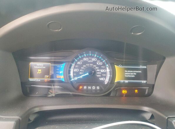 2FMGK5C80HBA07866 2017 FORD FLEX Black Widok zestawu wskaźników
